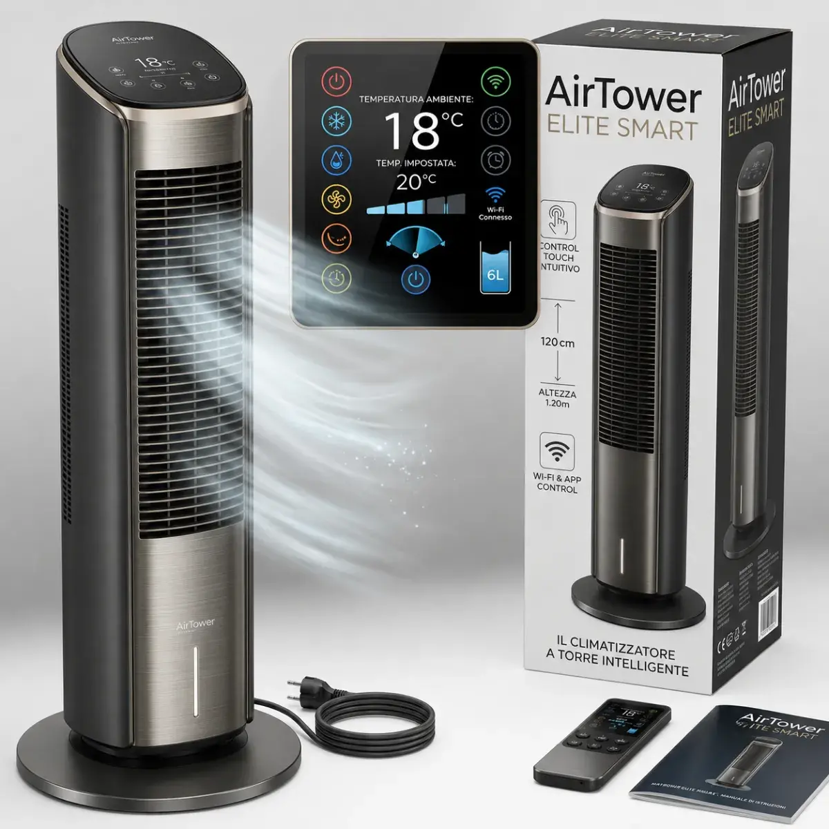 AirTower™ — Condizionatore a torre senza tubo